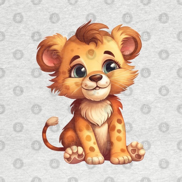 Baby Lion by Chromatic Fusion Studio